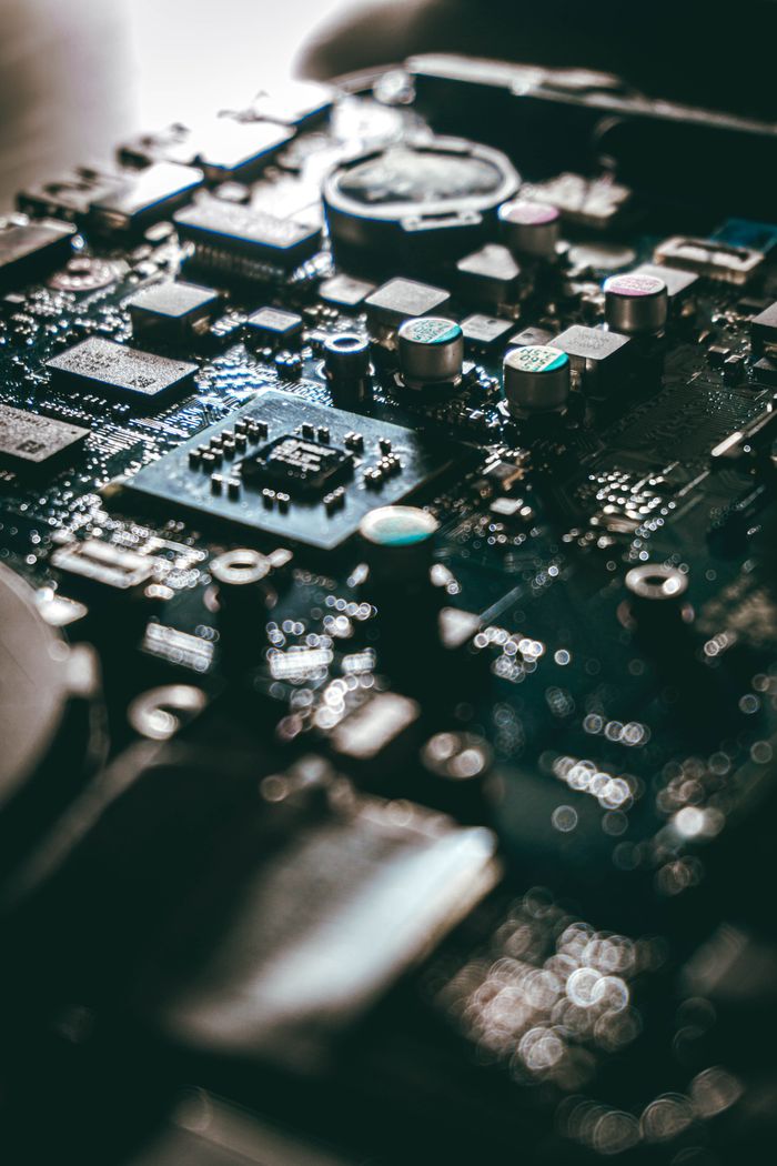 core-values From above of desktop computer central processing unit with plastic and metal details fixed with tiny screws